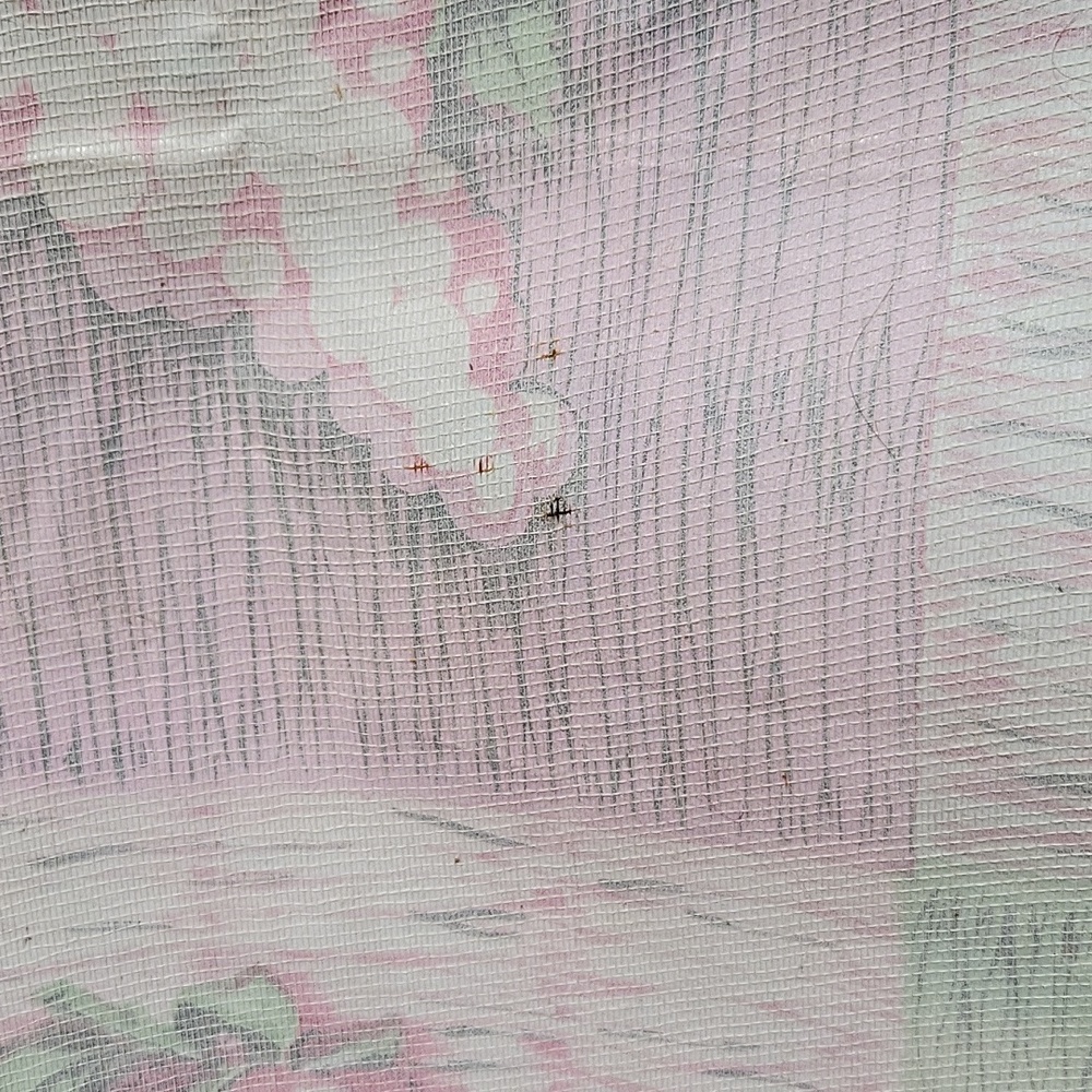 Oilcloth Tablecloth 1980's. Measures 9.5' by 3.9'. Beautiful Vibrant Colors. - Picture 6 of 16